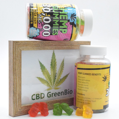 25mg واسع الطيف CBD Gummies القلق يطلق قسطًا عضويًا