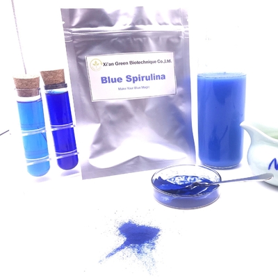 صبغة سبيرولينا Phycocyanin الطبيعية الزرقاء E6 E18 E25 ISO HACCP