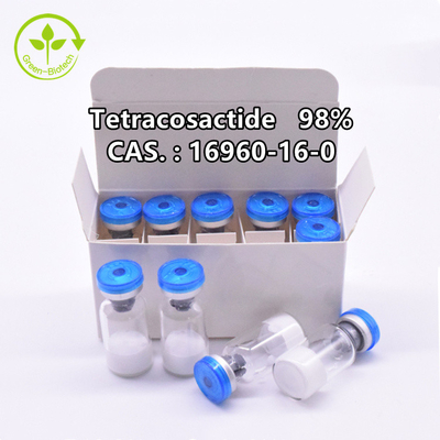 كاس 16960-16-0 98٪ مسحوق تتراكوساكتيد ACTH أنالوج تعبئة زجاجة البنسلين
