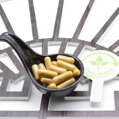 OEM مخصص GMP العشبية الكورية الحمراء جينسنغ جذور استخراج كبسولات الذهب