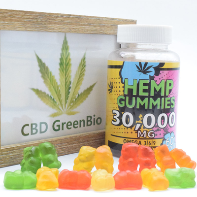 علكة النوم CBD واسعة الطيف 220 جرام لكل زجاجة تعزز الطاقة