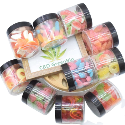 مستخلص القنب CBD النوم الصمغ لتخفيف الألم 220 جرام لكل زجاجة CBD غائر Peach Rings