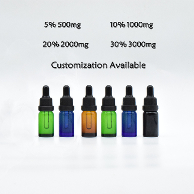 عزل 99.9٪ زيت صبغة CBD زيت كانابيديول CBD لتقليل القلق