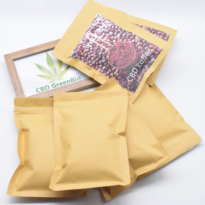 100 جرام مسحوق القهوة الطبيعية CBD المكونات الغذائية الطيف الكامل