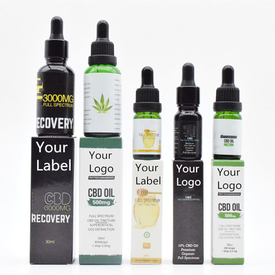 OEM ODM واسع الطيف زيت CBD خالي من THC للعناية الصحية 500 مجم 1000 مجم