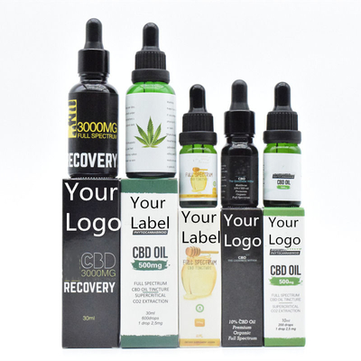OEM ODM واسع الطيف زيت CBD خالي من THC للعناية الصحية 500 مجم 1000 مجم