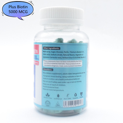 5000MCG علكة لنمو الشعر خالية من الغلوتين DL Alpha Tocopheryl Acetate