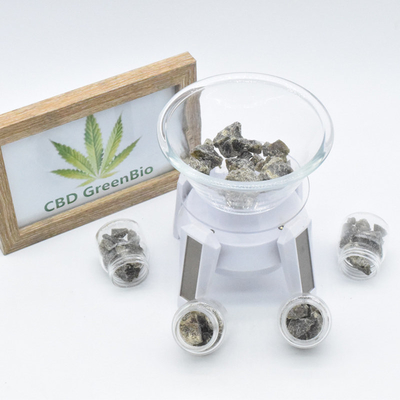 Smoke Dab CBD الشمع تنهار 10 جرام لكل زجاجة خالية من THC عالية التوافر الحيوي