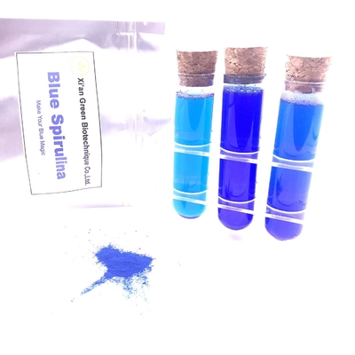 Pure ISO Natural Food Colorings Blue Spirulina Phycocyanin Powder قيمة E18